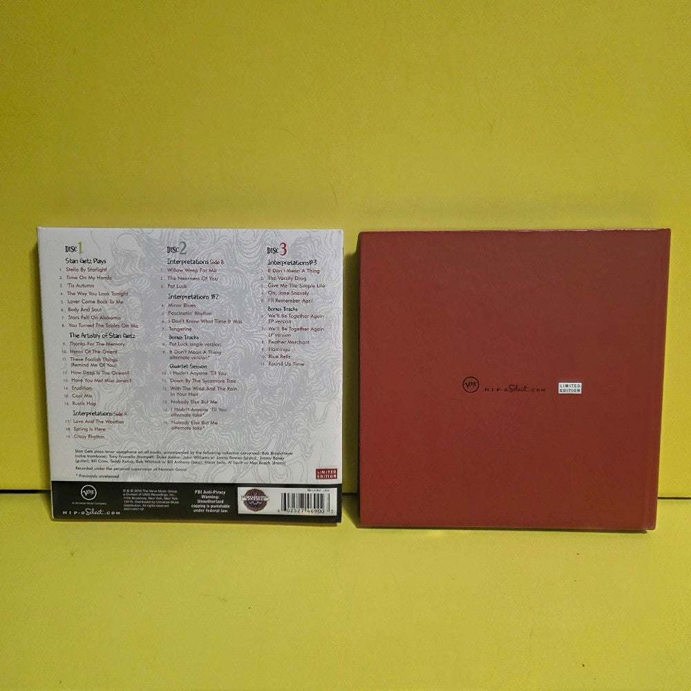 Stan Getz Quintets - The Clef & Norgran Studio Albums / 3 CDs Set + Book Limited Edition  - 2010 - B0014657-02 - Used - EX - CDs