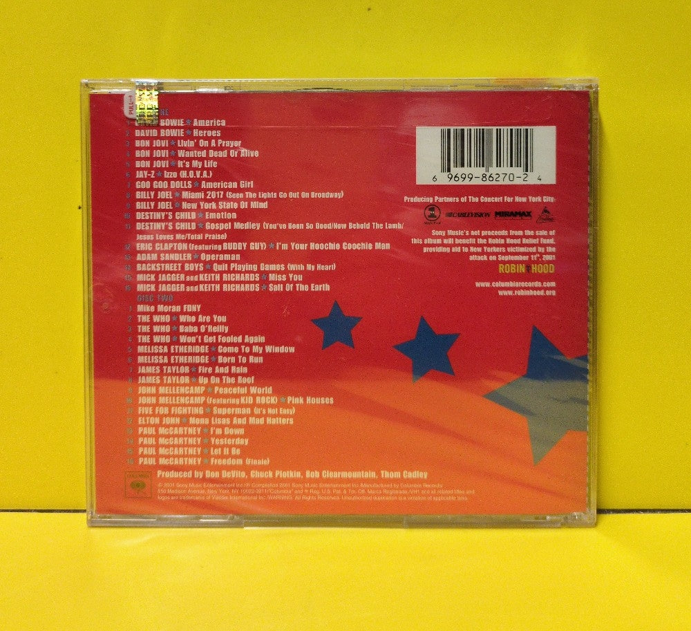 Various - The Concert For New York City - 2001 - C2K 86270 - New - Sealed - CDs - 2xCD