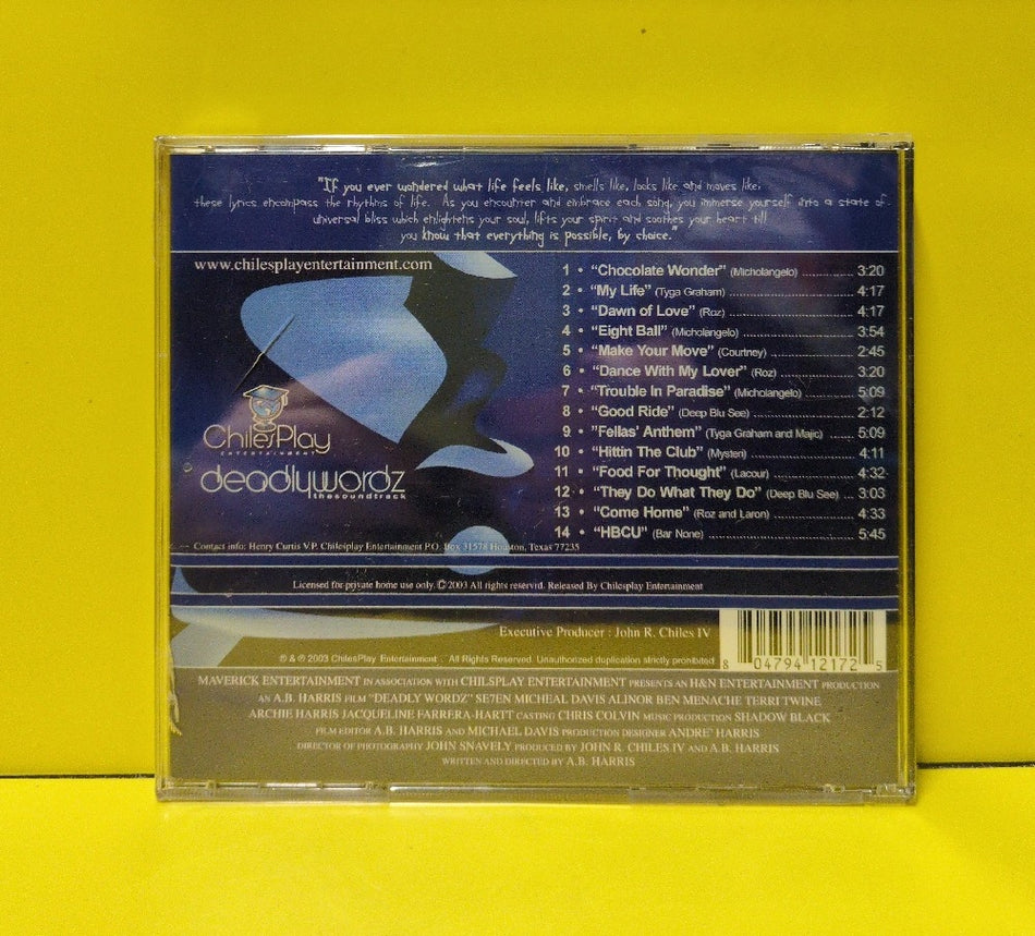 Se7en - Deadly Wordz: The Soundtrack - 2003 - DW1217 - New - Sealed - CDs