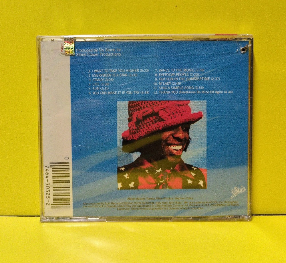 Sly & The Family Stone - Greatest Hits - EK 30325 - New - Sealed - CDs - Reissue