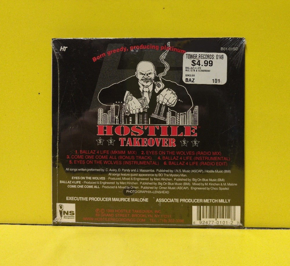 Bullets & Gunsmoke - Eyes On The Wolves / Come One Come All / Ballaz 4 Life - 1999 - B01-01SD - New - Sealed - CDs - Cardboard Sleeve
