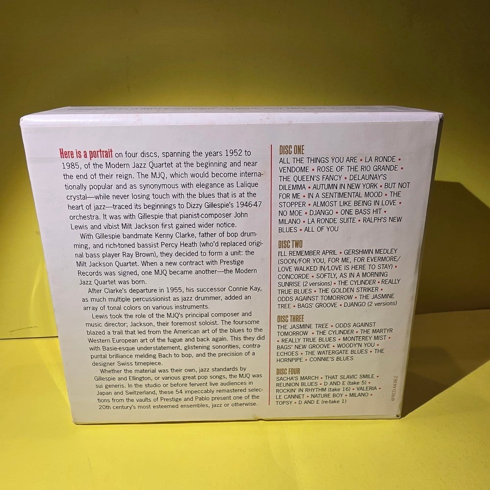 The Modern Jazz Quartet - The Complete Modern Jazz Quartet Prestige & Pablo Recordings / 4 CDs Box Set - 2003 - 4PRCD4438-2 - Used - EX - CDs