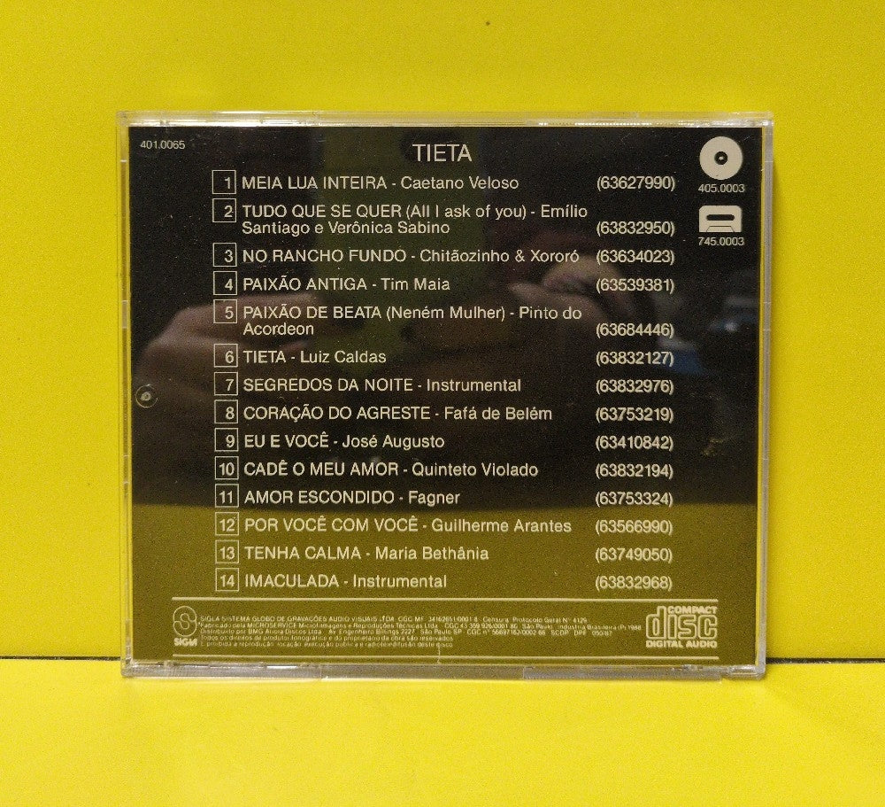 Various - Tieta - 1989 - 401.0065 - Used - VG++ - CDs - Brazilian Import