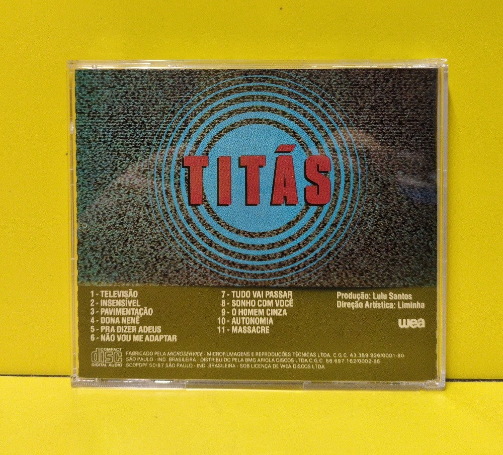 Titas - Televisao - 1990 - 172968-2 - Used - EX - CDs - Reissue - Brazilian Import