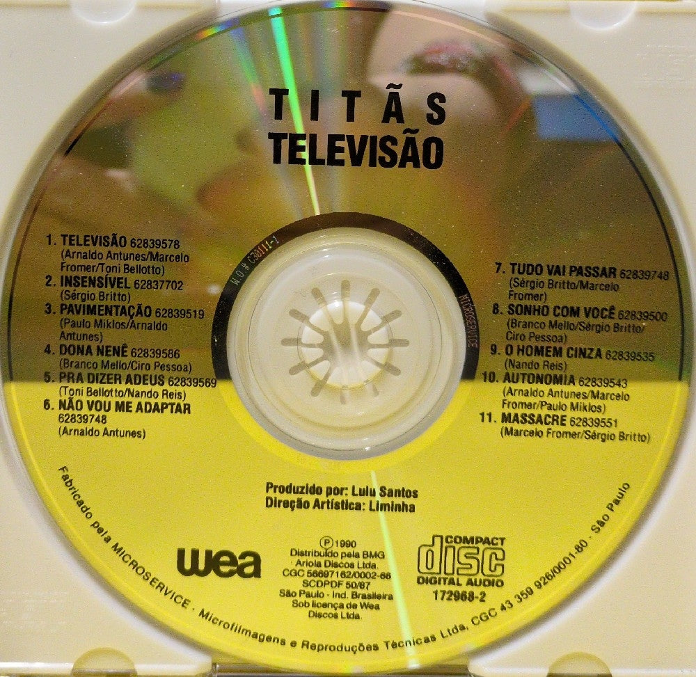 Titas - Televisao - 1990 - 172968-2 - Used - EX - CDs - Reissue - Brazilian Import