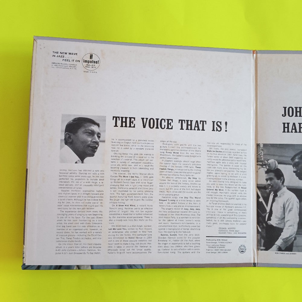 Johnny Hartman - The Voice That Is! OG RVG MONO - 1964 - A-74 - Used - VG++ - Vinyl