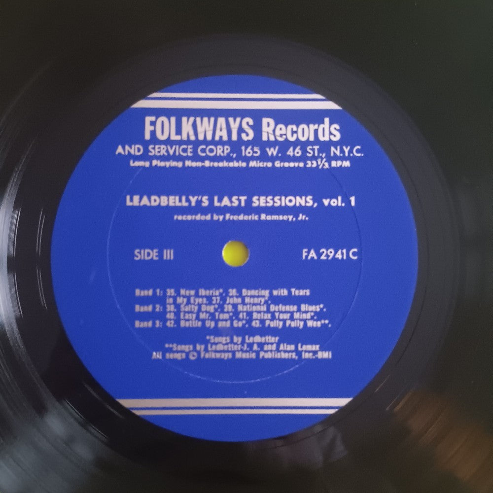 Leadbelly - Leadbelly's Last Session Part Two WITH BOOKLET - 1962 - FA2941 C/D - Used - VG++ - Vinyl