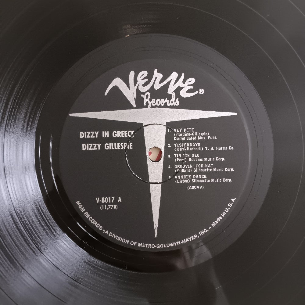 Dizzy Gillespie - Dizzy In Greece MONO - 1961 - V-8017 - Used - VG