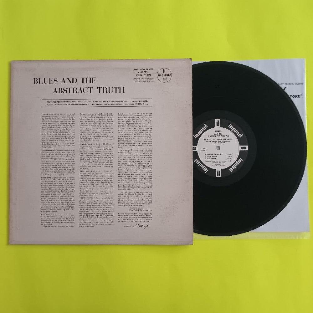 Oliver Nelson - Blues & The Abstract Truth RARE PROMO OG MONO - 1961 - A-5 - Used - VG++ - Vinyl