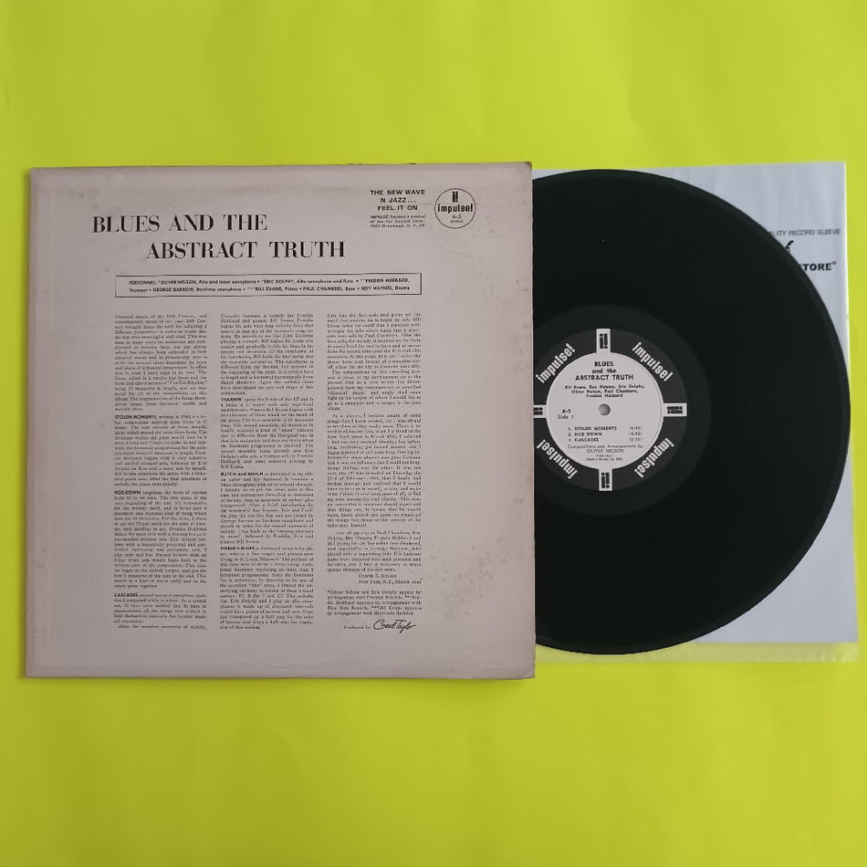 Oliver Nelson - Blues & The Abstract Truth RARE PROMO OG MONO - 1961 - A-5 - Used - VG++ - Vinyl