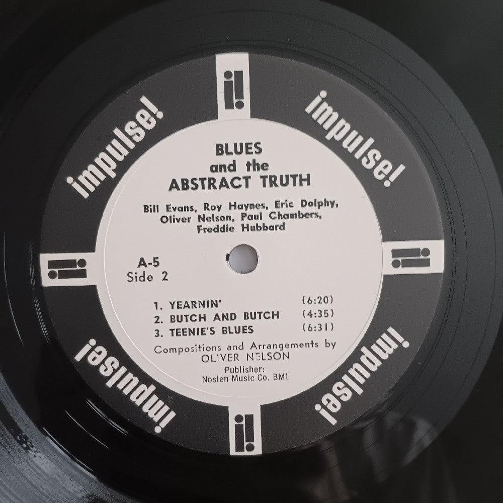 Oliver Nelson - Blues & The Abstract Truth RARE PROMO OG MONO - 1961 - A-5 - Used - VG++ - Vinyl