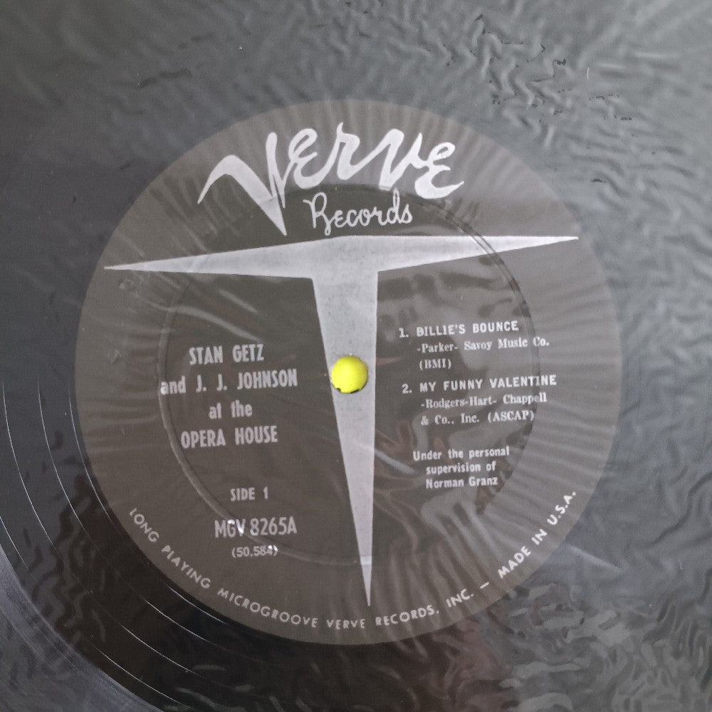 Stan Getz & JJ Johnson - At The Opera House MONO - 1957 - MGV 8265