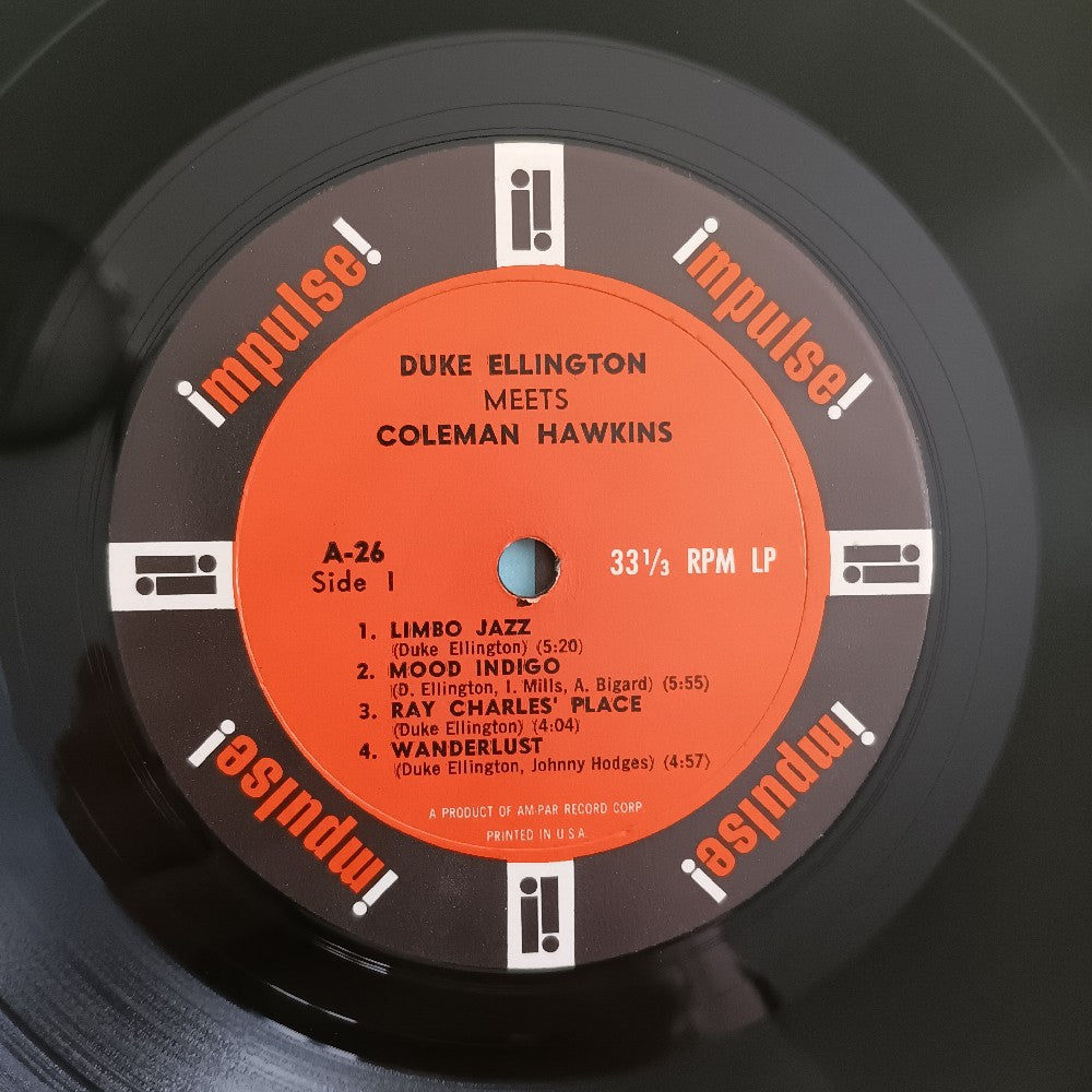 Duke Ellington & Coleman Hawkins - Duke Ellington Meets Coleman Hawkins OG MONO AM-PAR RVG - 1963 - A-26 - Used - VG++ - Vinyl