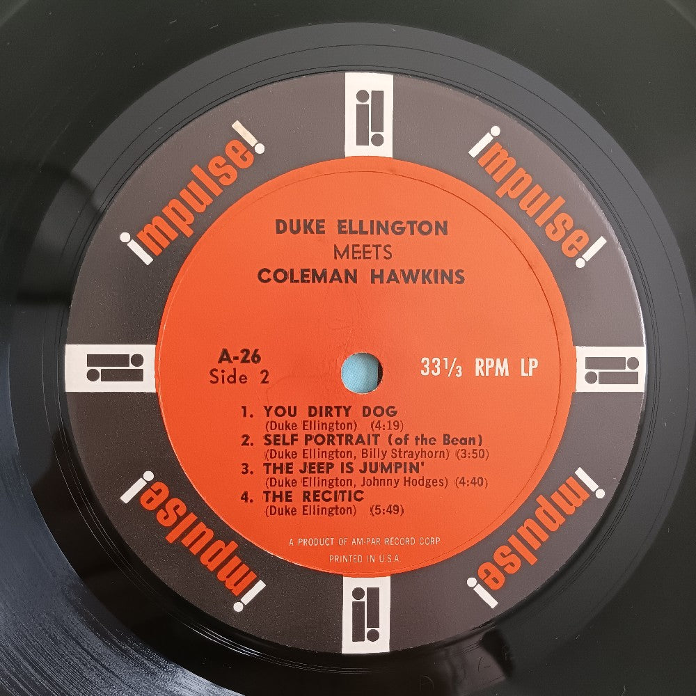 Duke Ellington & Coleman Hawkins - Duke Ellington Meets Coleman Hawkins OG MONO AM-PAR RVG - 1963 - A-26 - Used - VG++ - Vinyl