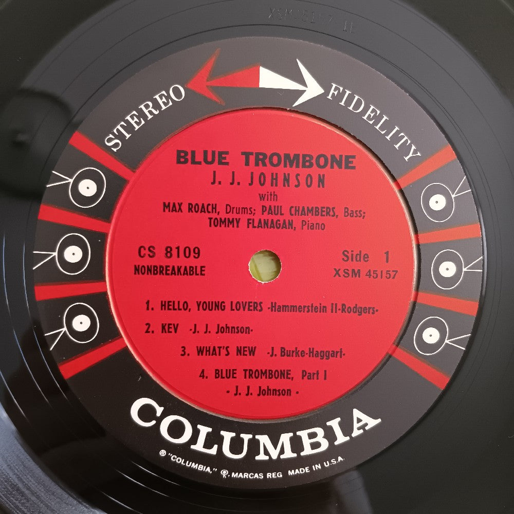 J. J. Johnson - Blue Trombone OG STEREO 6 EYE - 1959 - CS 8109 - Used - VG++ - Vinyl