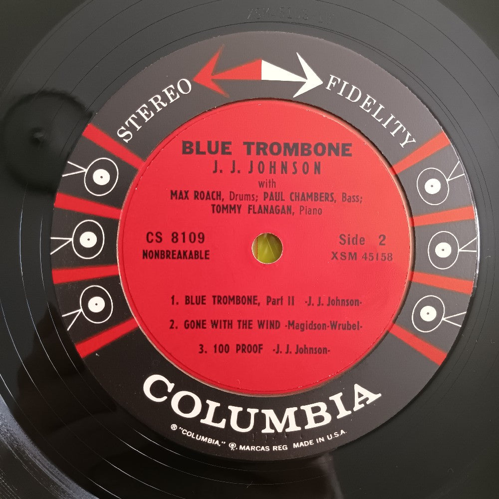J. J. Johnson - Blue Trombone OG STEREO 6 EYE - 1959 - CS 8109 - Used - VG++ - Vinyl