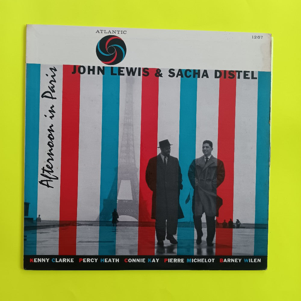 John Lewis & Sacha Distel - Afternoon In Paris OG DG MONO - 1957 - Atlantic 1267 - Used - VG++ - Vinyl
