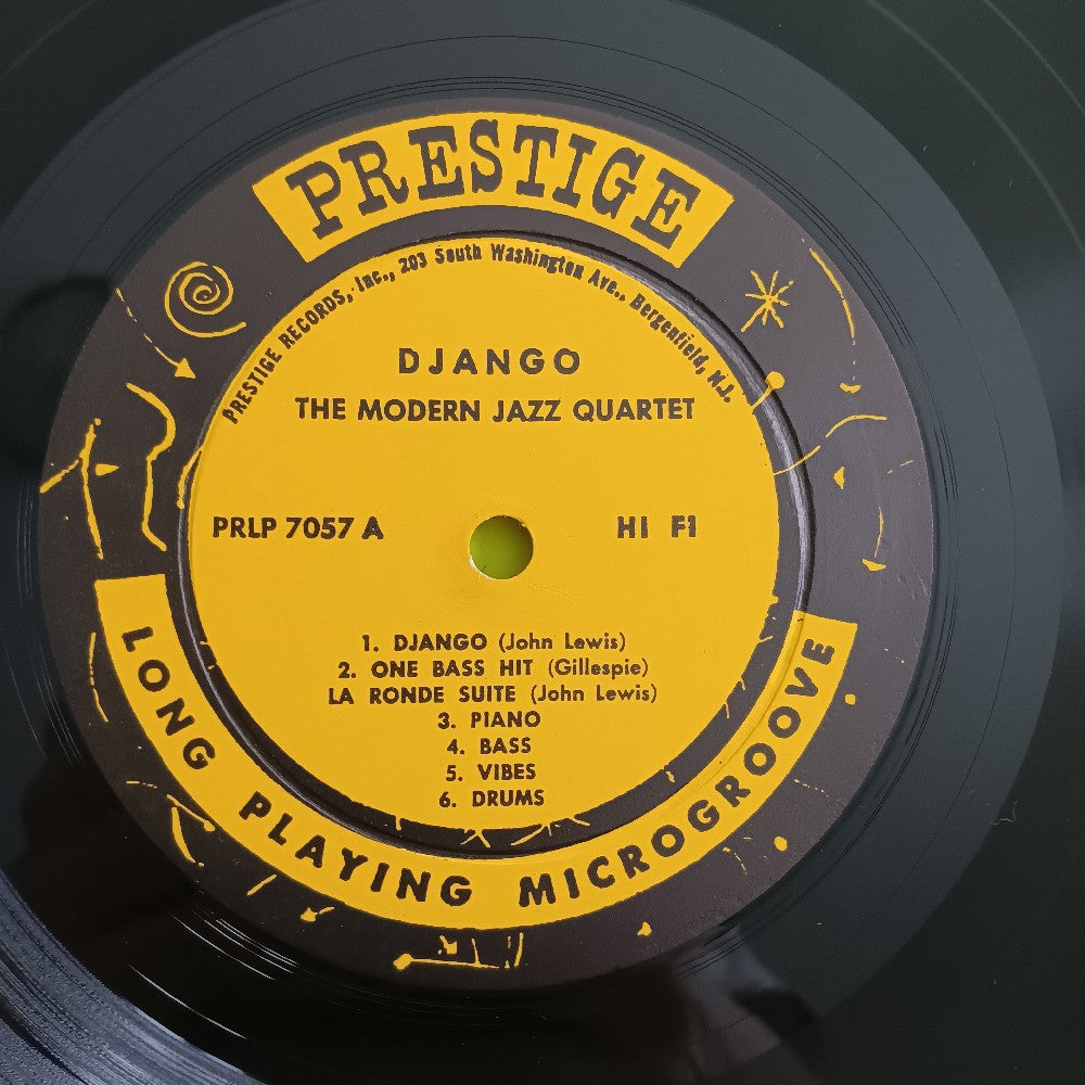 MJQ Modern Jazz Quartet - Django DG Mono Yellow Fireworks Label - 1958 - PRLP 7057 - Used - VG++ - Vinyl