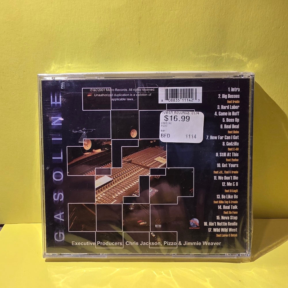 Pizzo - Gasoline - 2001 - New - Sealed - CDs