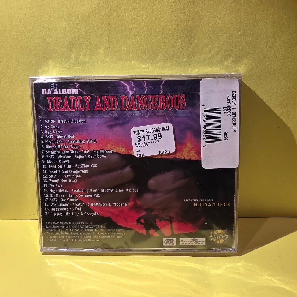 Humanreck - Deadly And Dangerous - 1999 - 6-12301-8020-2-5 - New - Sealed - CDs