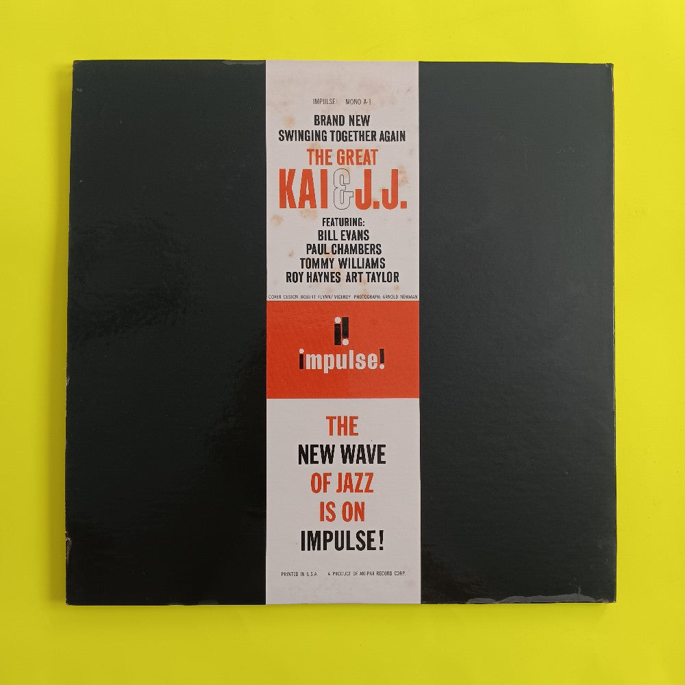 J. J. Johnson & Kai Winding - The Great Kai & JJ OG MONO AM-PAR 1st Ever Impulse - 1961 - A-1 - Used - VG++ - Vinyl