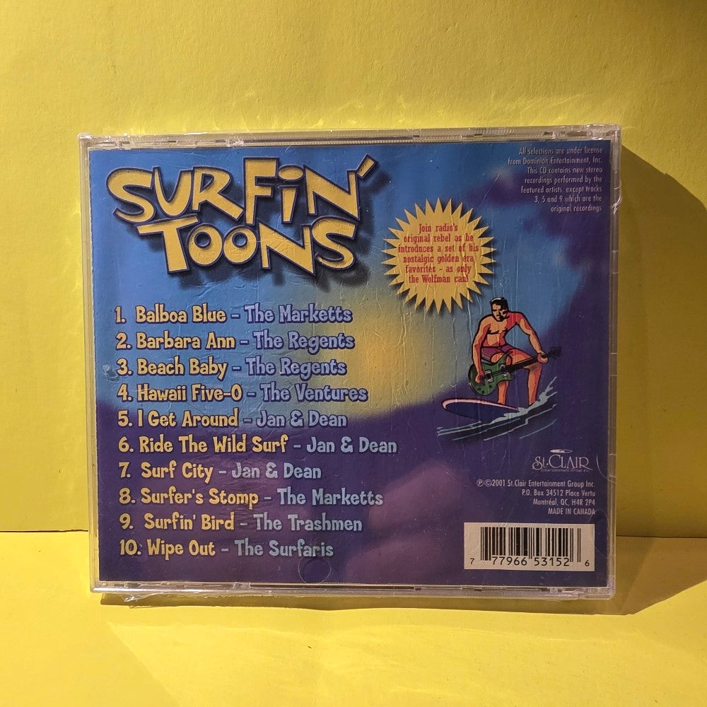 Various - Wolfman Jack's Surfin' Toons - 2007 - WJG53152 - New - Sealed - CDs