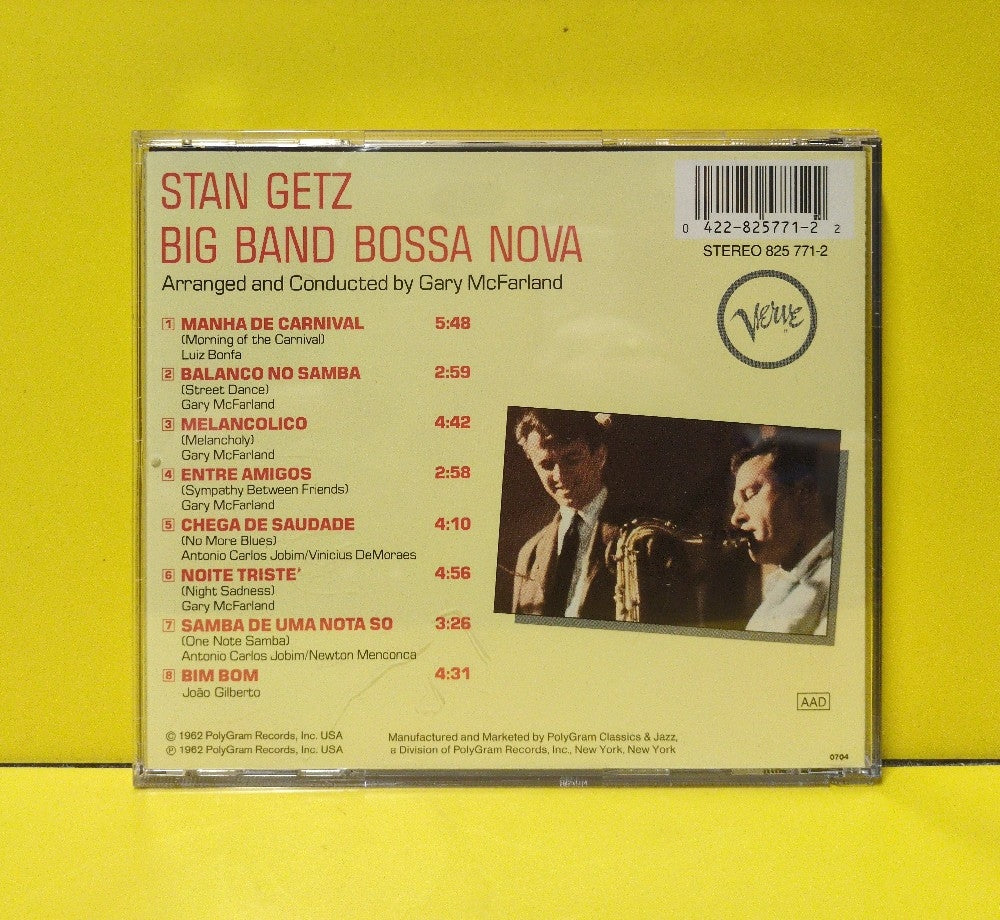 Stan Getz - Big Band Bossa Nova - 825 771-2 - Used - EX - CDs - Reissue - European Import