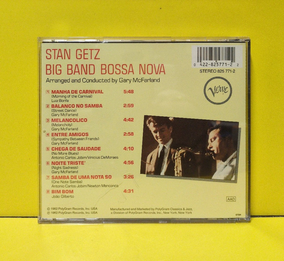 Stan Getz - Big Band Bossa Nova - 825 771-2 - Used - EX - CDs - Reissue - European Import