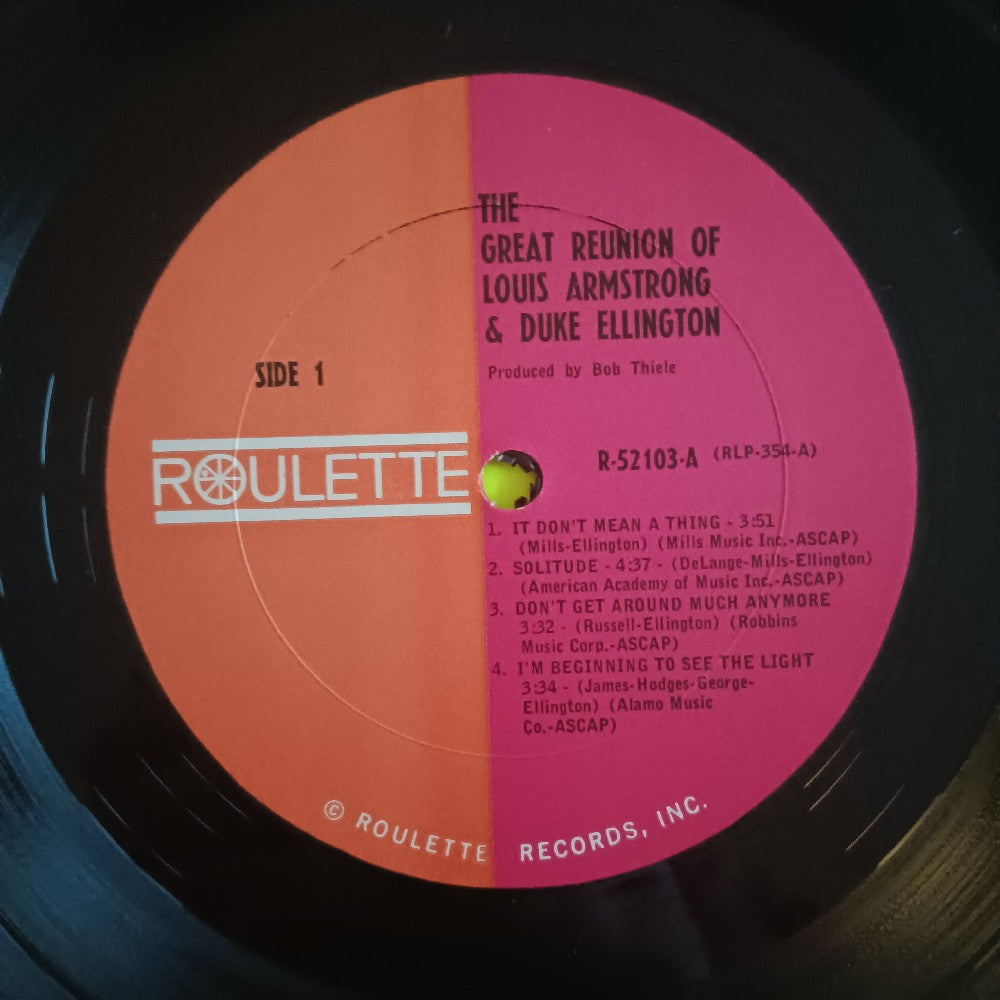 Louis Armstrong & Duke Ellington - The Great Reunion OG MONO - 1963 - R 52103 - Used - VG++ - Vinyl