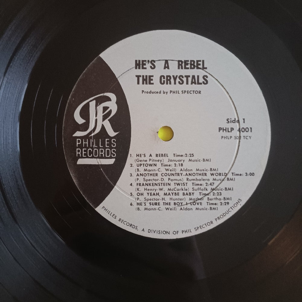 The Crystals - He's A Rebel OG MONO - 1963 - PHLP 4001 - Used - VG - Vinyl