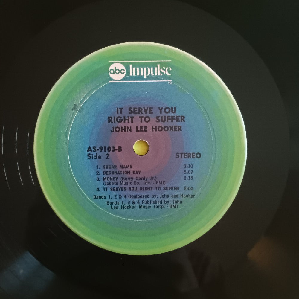 John Lee Hooker - It Serves You Right To Suffer - 1974 - AS 9103 - Used - VG+ - Vinyl