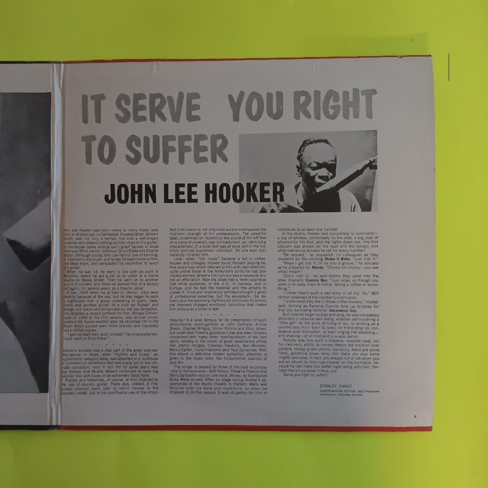 John Lee Hooker - It Serves You Right To Suffer - 1974 - AS 9103 - Used - VG+ - Vinyl
