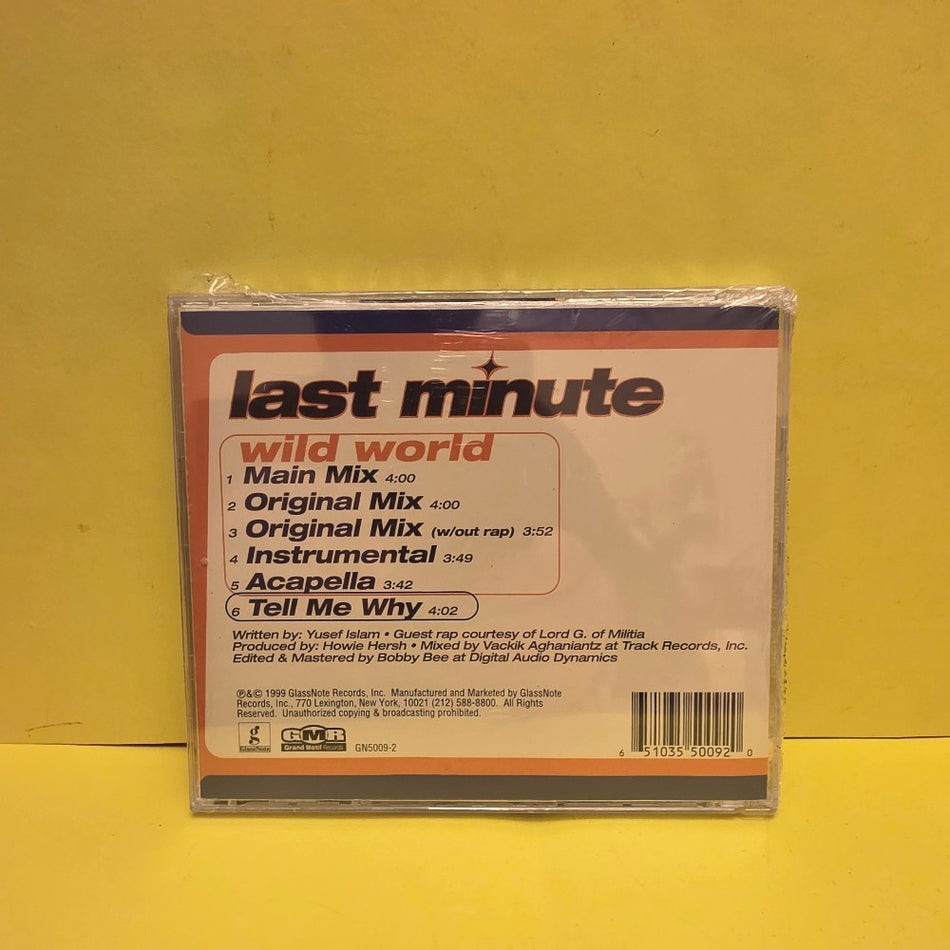 Last Minute - Wild World - 1999 - GN5009-2 - New - Sealed - CDs