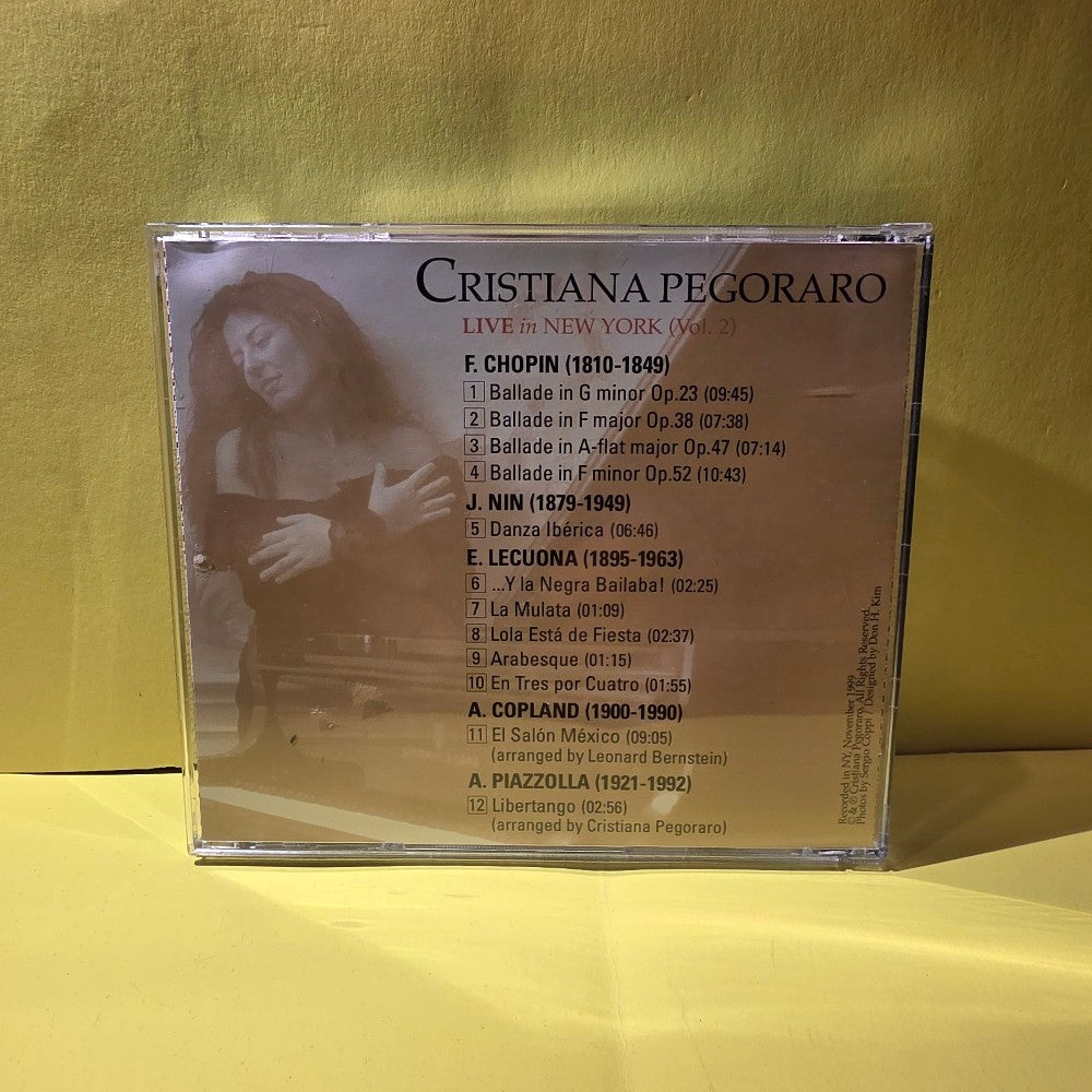 Cristina Pegoraro - Live In New York  ( Vol. 2 ) Autographed  - EX - CDs