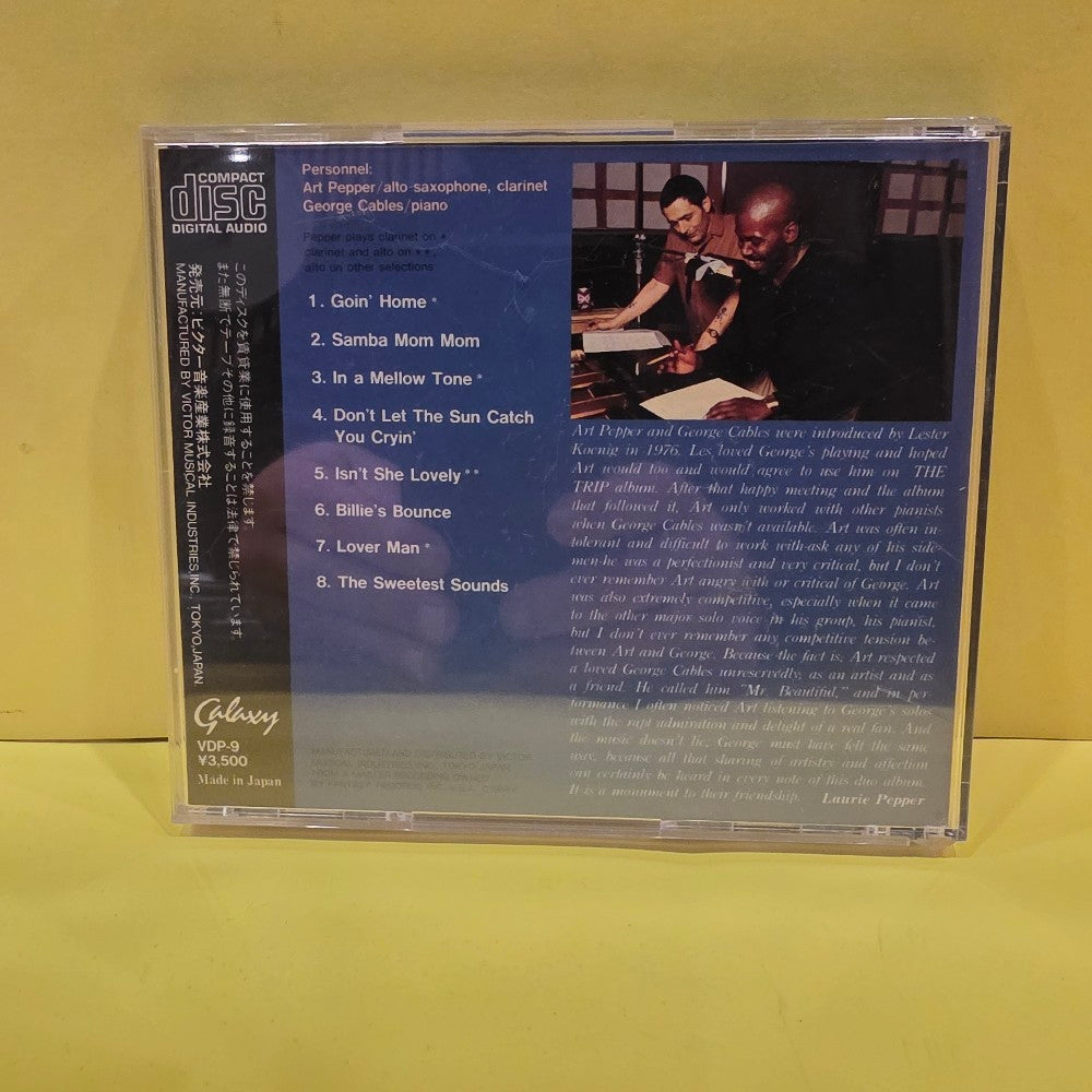 Art Pepper / George Cables - Goin' Home / Rare Japanese  - 1984 - VDP-9 - Used - VG++ - CDs