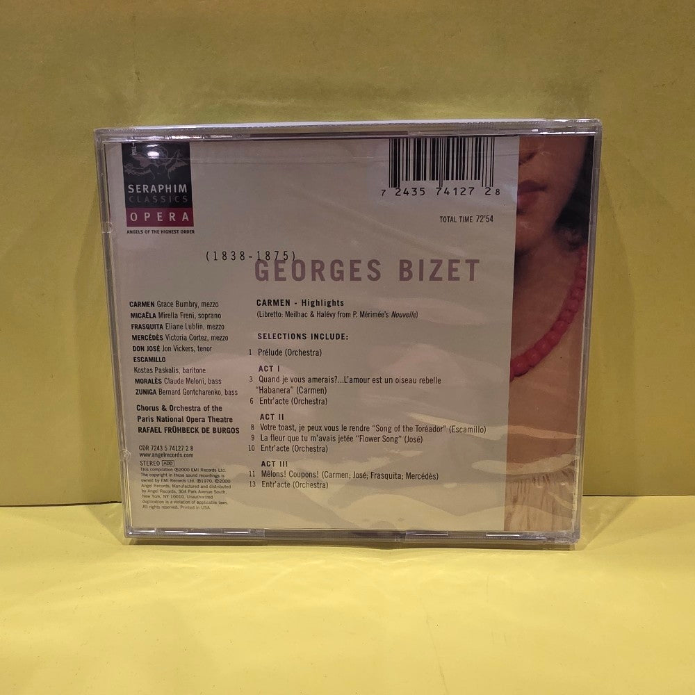 Georges Bizet, Rafael Frühbeck De Burgos, Grace Bumbry, Mirella Freni, Jon Vickers, Kostas Paskalis - Carmen (Highlights) - 2000 - 7243 5 74127 2 8 - New - Sealed - CDs