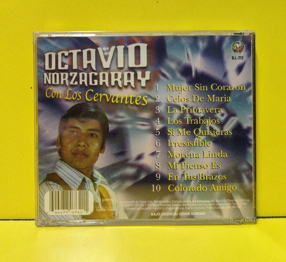 Octavio Norzagaray Con Los Cervantes - Octavio Norzagaray Con Los Cervantes - 2001 - D.L. 772 - New - Sealed - CDs