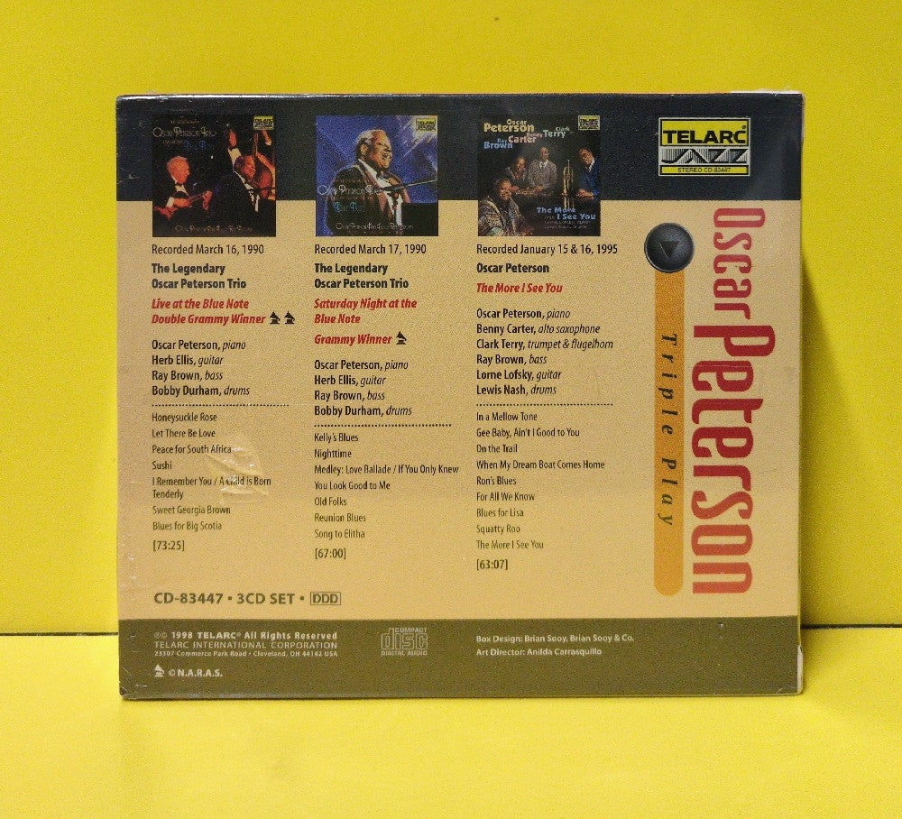 Oscar Peterson - Triple Play - 1998 - CD-83447 - New - Sealed - CDs - 3xCD Box Set
