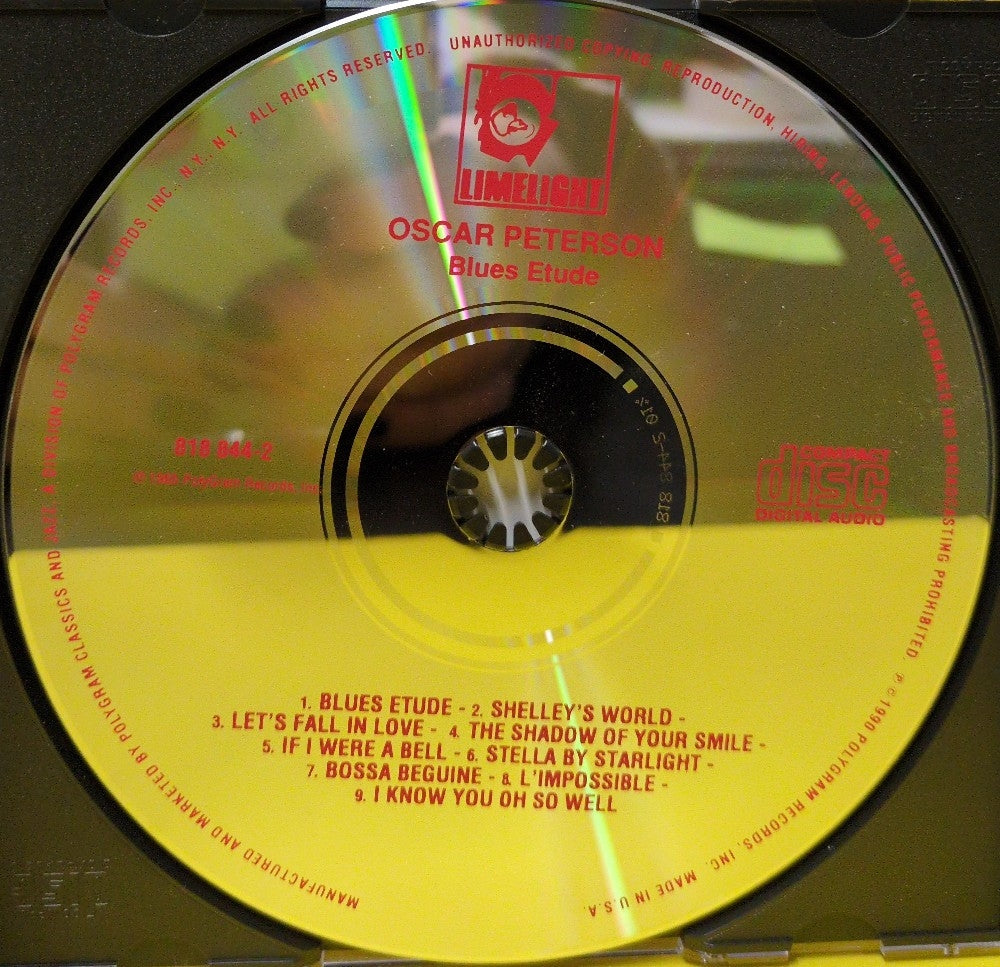 Oscar Peterson - Blues Etude - 818 844-2 - Used - EX - CDs - Reissue