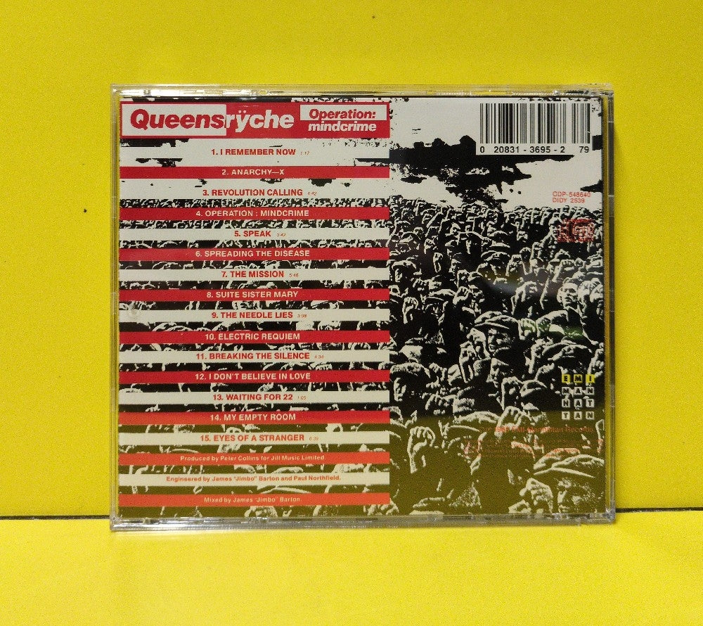 Queensrÿche - Operation: Mindcrime - 1988 - CDP-548640 - Used - VG++ - CDs - Club Edition