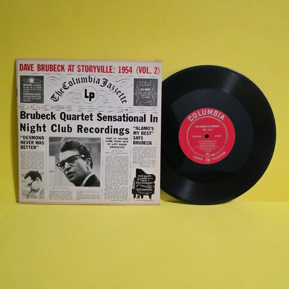 The Dave Bruce CK Quartet  - Dave Brubeck At Storyville: 1954 ( Vol. 2 ) - 1954 - CL 6331 - Used - VG++ - Vinyl