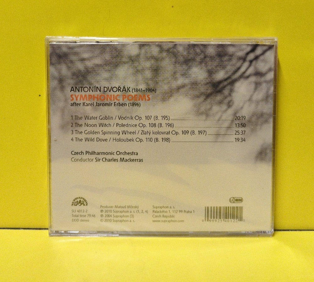 Dvořák, Czech Philharmonic Orchestra, Sir Charles Mackerras - Symphonic Poems - 2010 - SU 4012-2 - New - Sealed - CDs - European Import