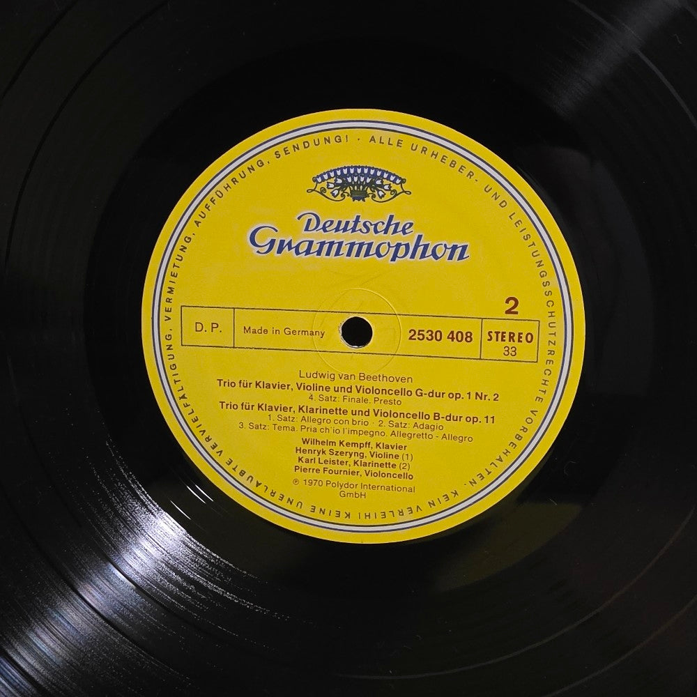 Ludwig Van Beethoven  - Klaviertrio, Piano Trio Op.1 Nr 2/ Klarinettentrio Clarinet Trio - 1974 - 3530 408 - Used - NM - Vinyl