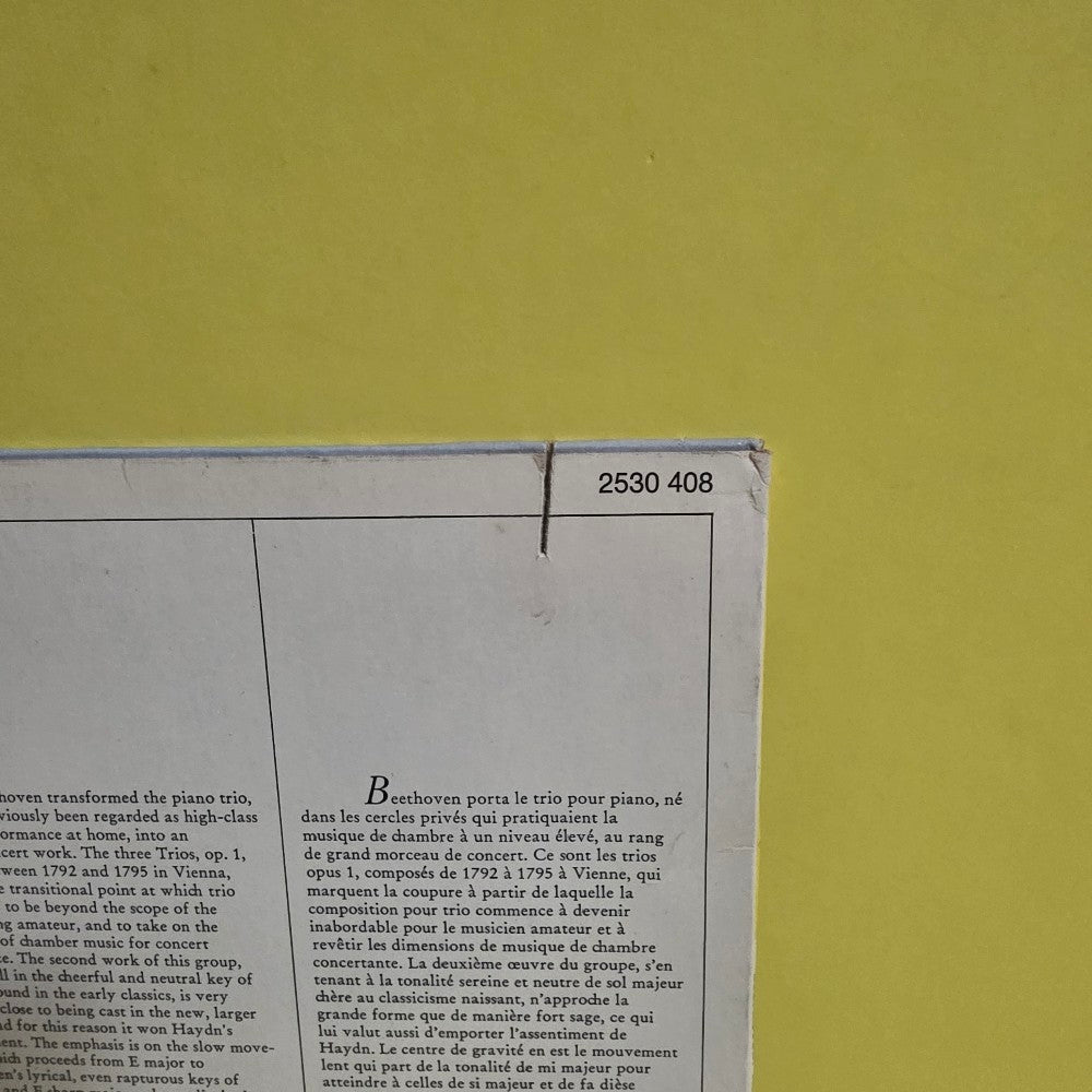 Ludwig Van Beethoven  - Klaviertrio, Piano Trio Op.1 Nr 2/ Klarinettentrio Clarinet Trio - 1974 - 3530 408 - Used - NM - Vinyl