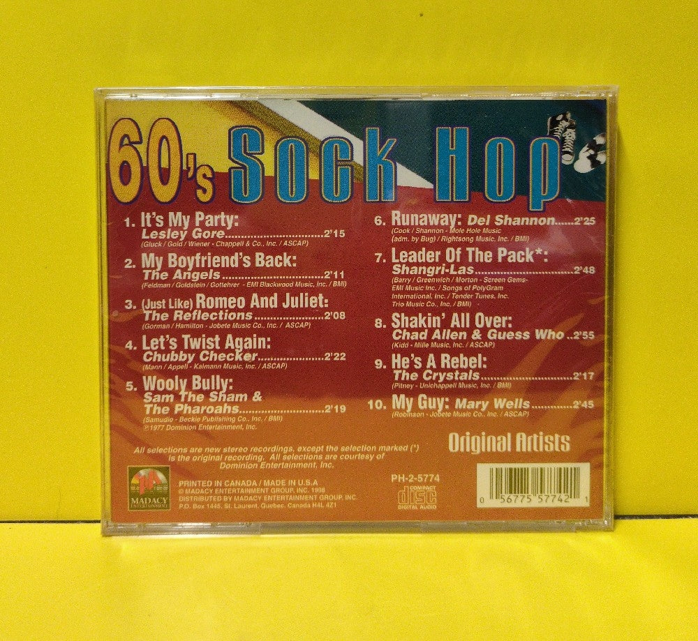 Various - Original 60's Sock Hop - 1988 - PH-2 5774 - New - Sealed - CDs - Canadian Import