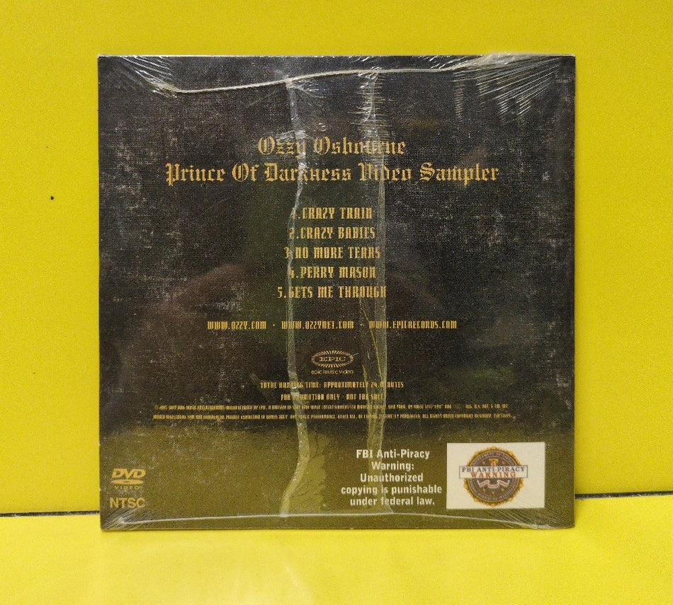 Ozzy Osbourne - Prince Of Darkness Video Sampler - 2007 - New - Sealed - DVDs & Blu-Rays - Promo