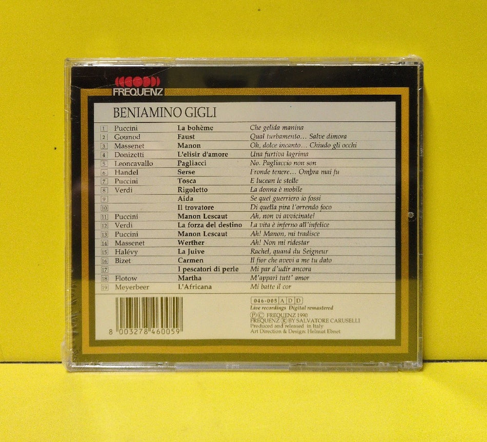 Beniamino Gigli - Le Grandi Voci - 1990 - 046-005 - New - Sealed - CDs - Italy Import