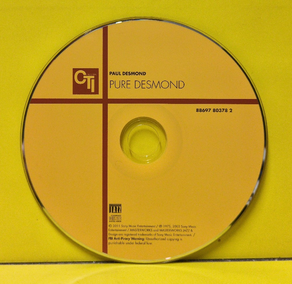 Paul Desmond - Pure Desmond - 2011 - 88697 80378 2 - Used - EX - CDs