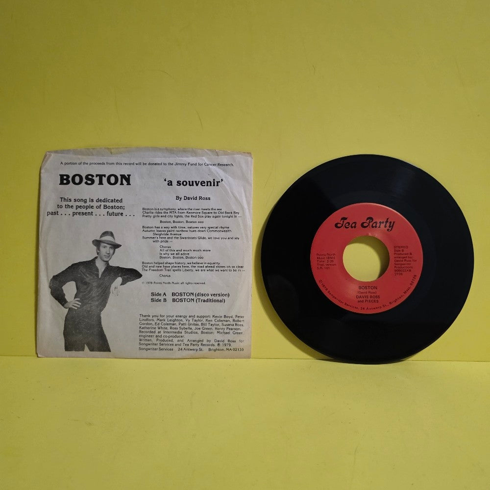 David Ross - Boston ' A Souvenir ' Rare  - 1979 - SR 101 - Used - VG++ - Vinyl