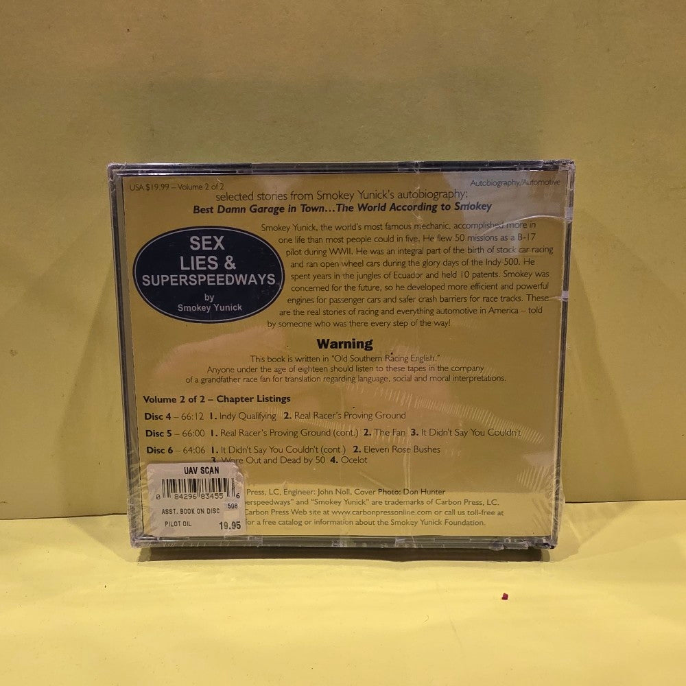 Smokey Yunick - Sex Lies & Superspeedway - 2002 - New - Sealed - CDs